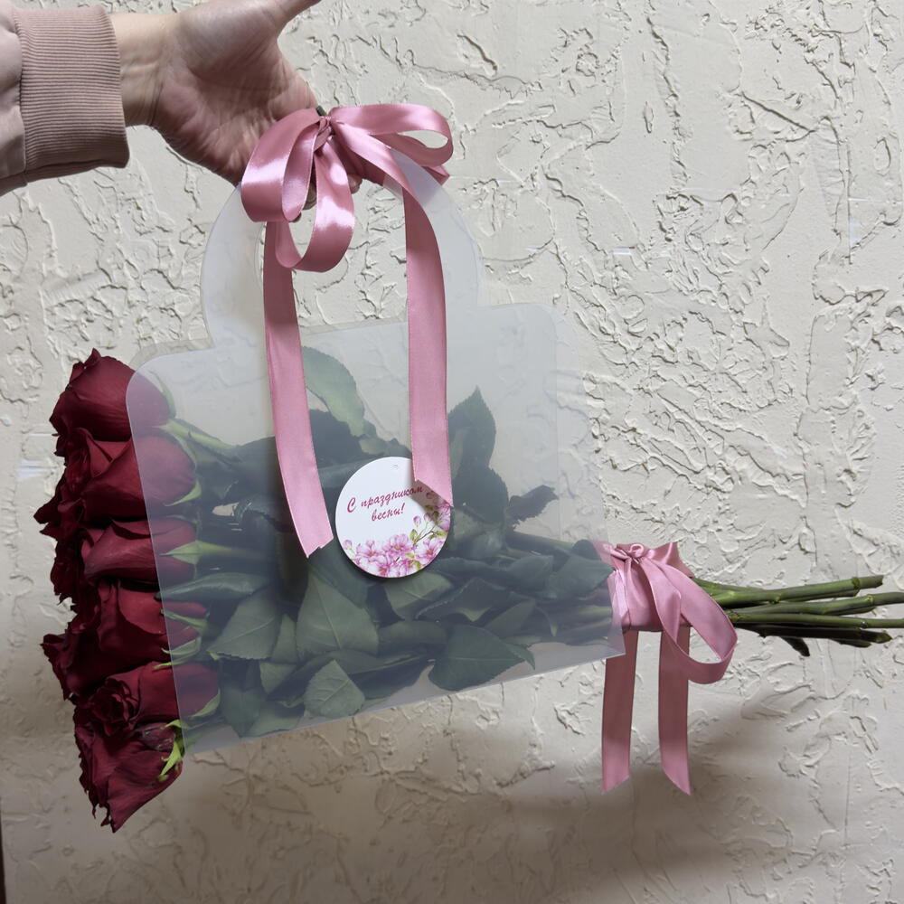 Roses in a small bag