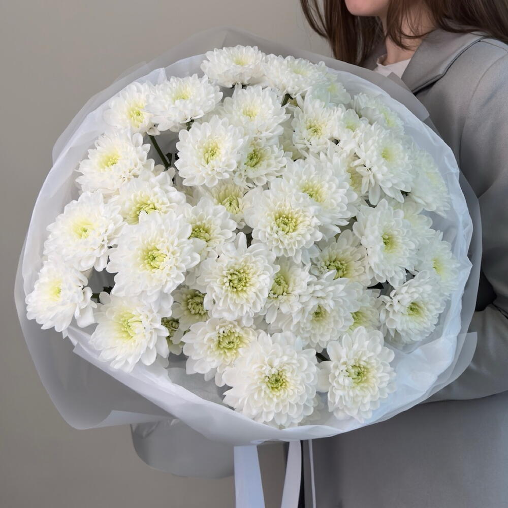 Букет из 9 кустовых хризантем