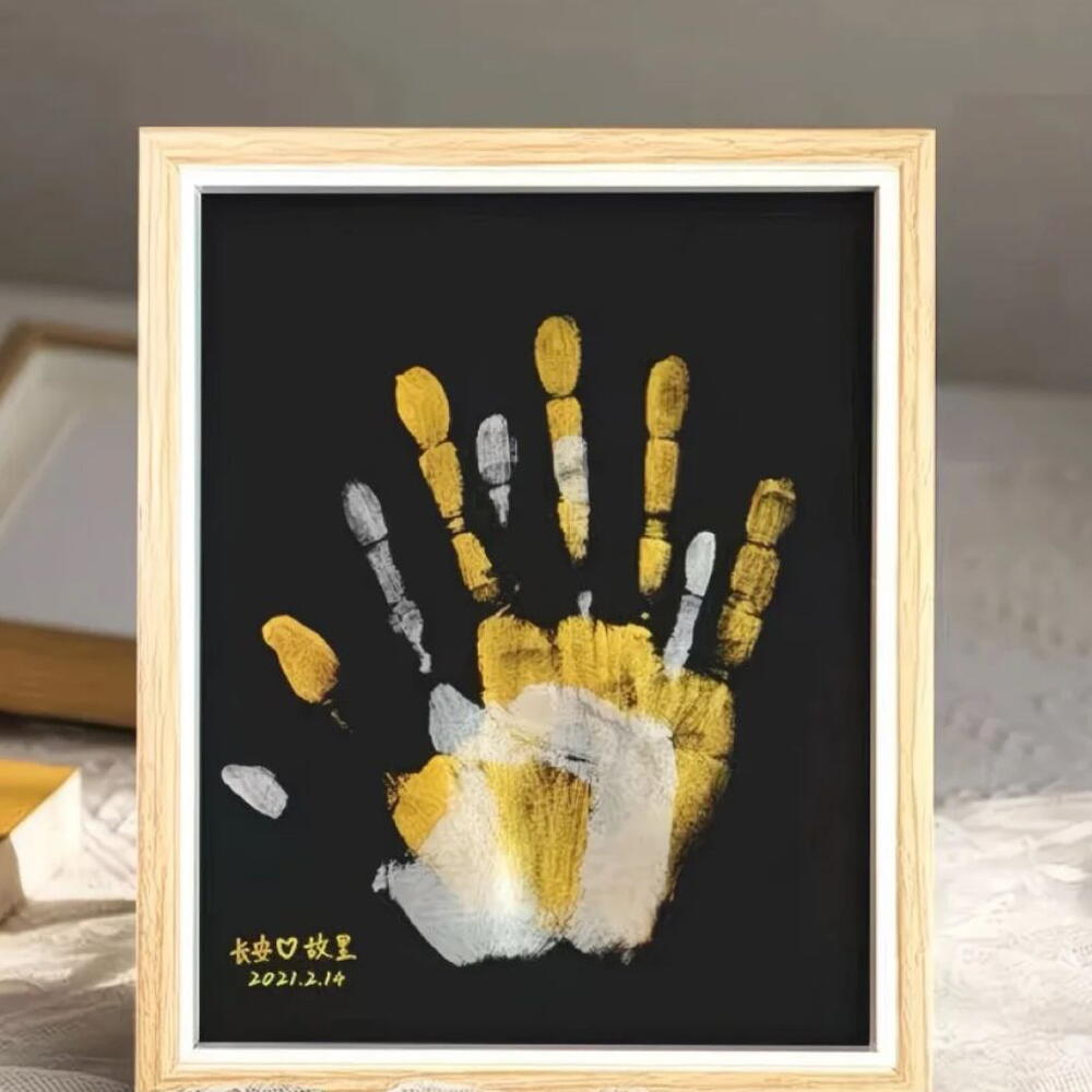 Romantic handprint frame