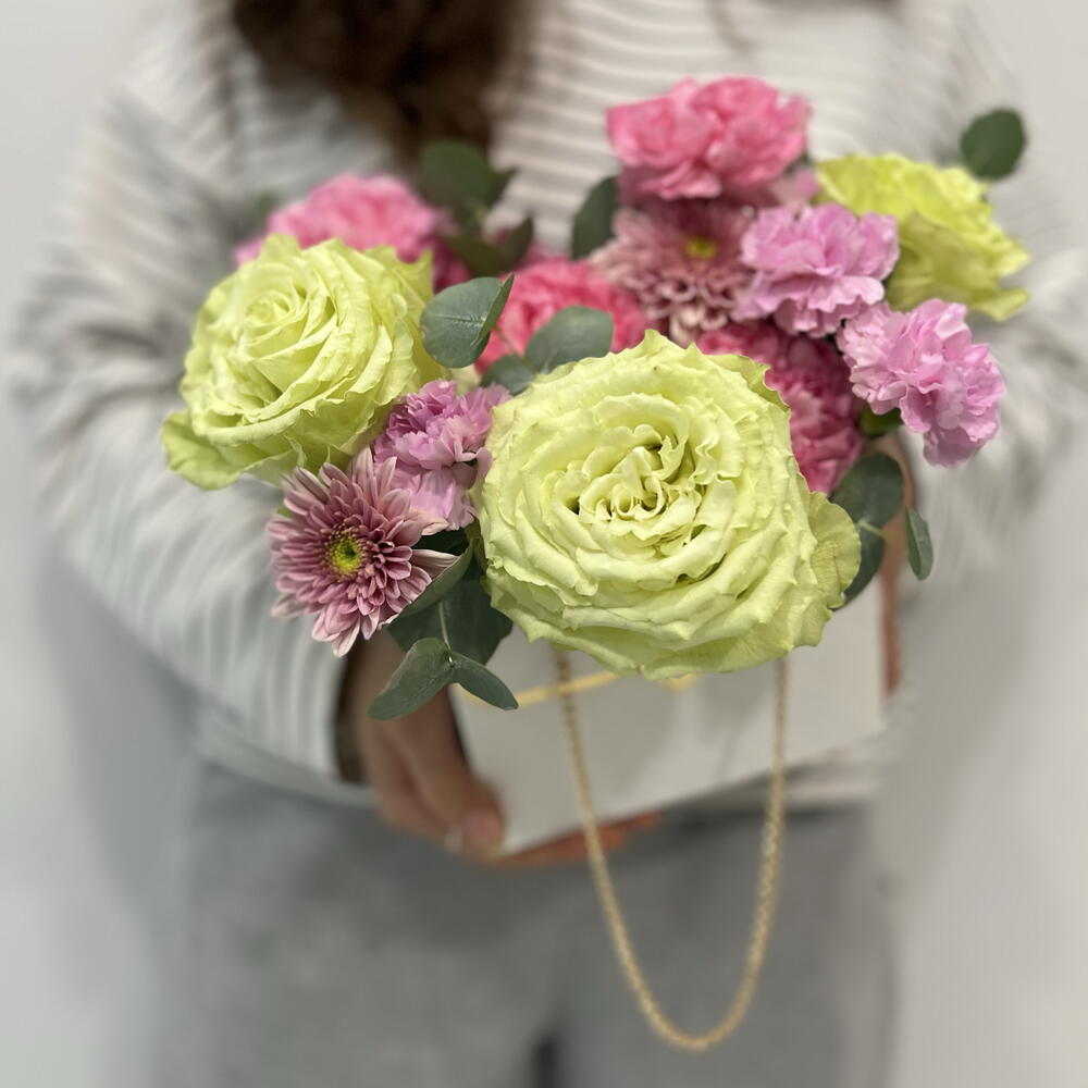 Яркая композиция в сумочке на линейку 🌸🍀