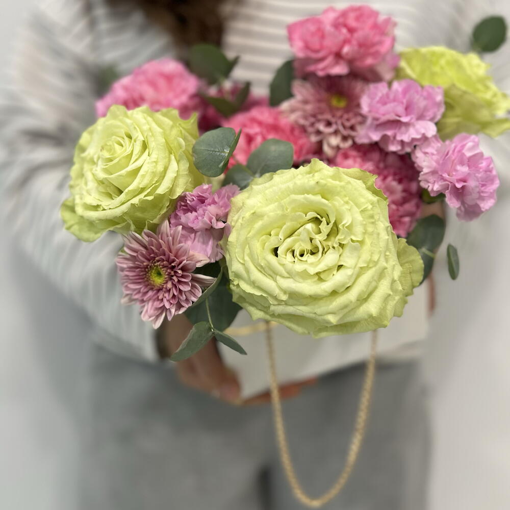 Яркая композиция в сумочке на линейку 🌸🍀