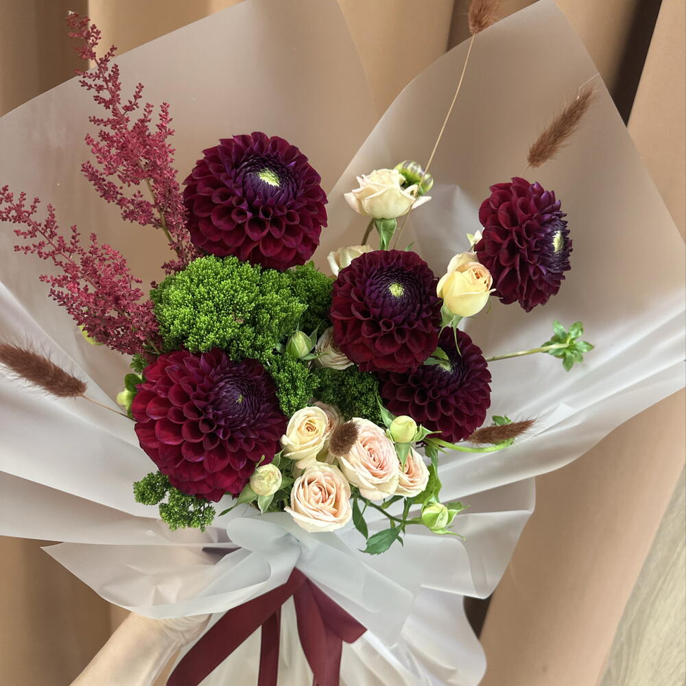 Букет с георгинами 💐💐💐💐