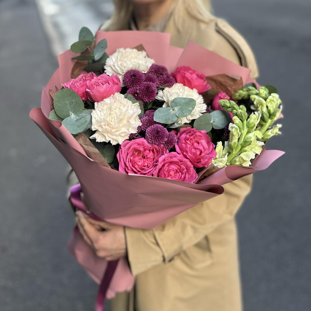 Букет «Малиновый шепот»