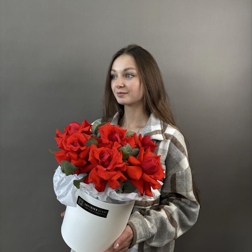 Композиция из эквадорской розы «Нина»