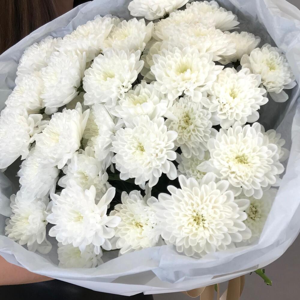Монобукет из кустовой хризантемы