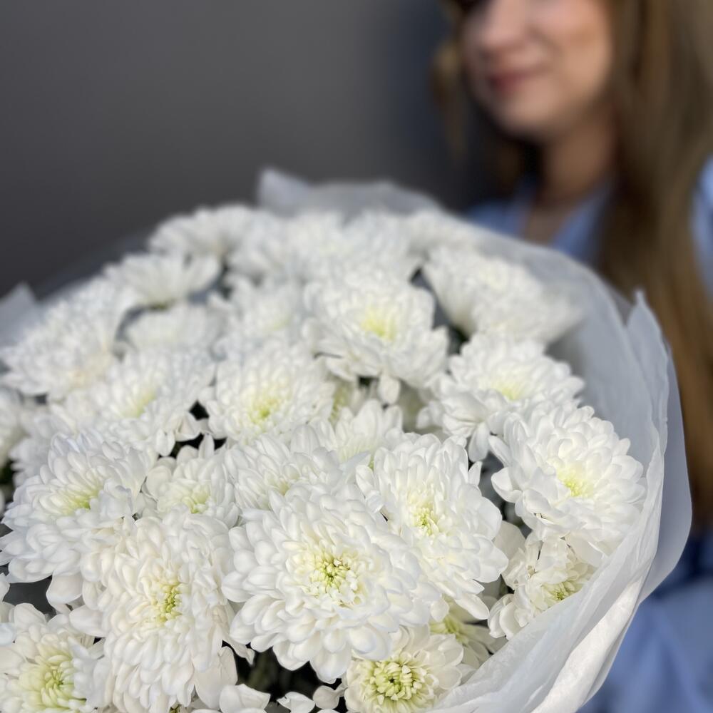 Кругляш из 7 хризантем