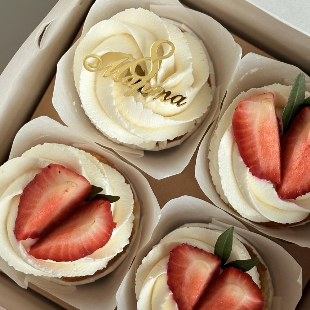 Набор капкейков 4 шт 🍓