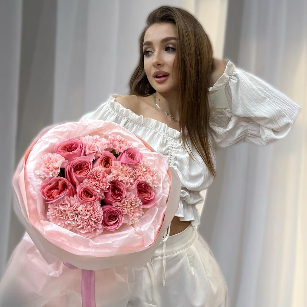 Розы и Диантусы