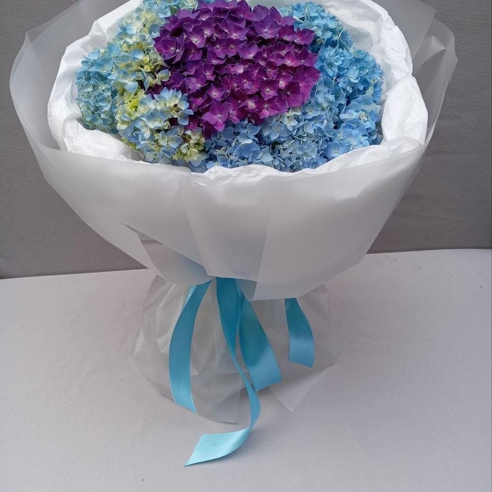 3 Hydrangea super FRESH Bouquet Букет 3  супер СВЕЖИХ гортензии
