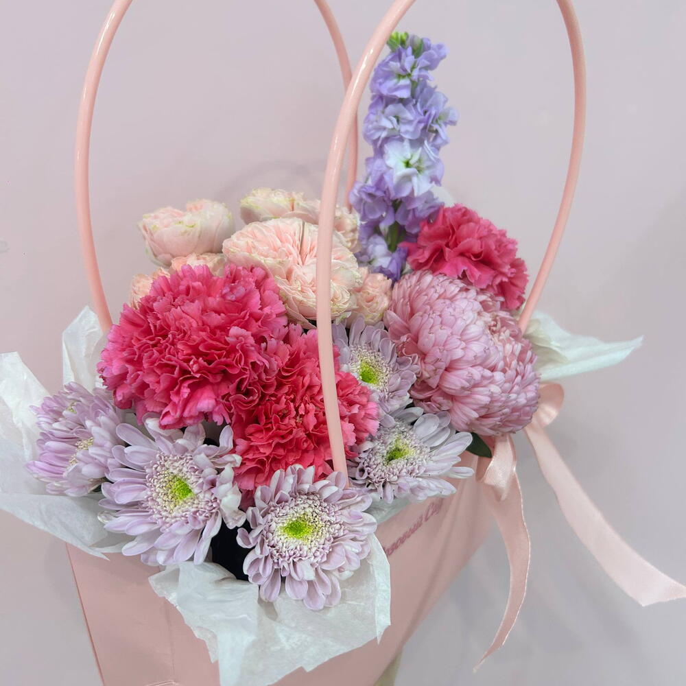 Букет с Астрой в сумке🌸