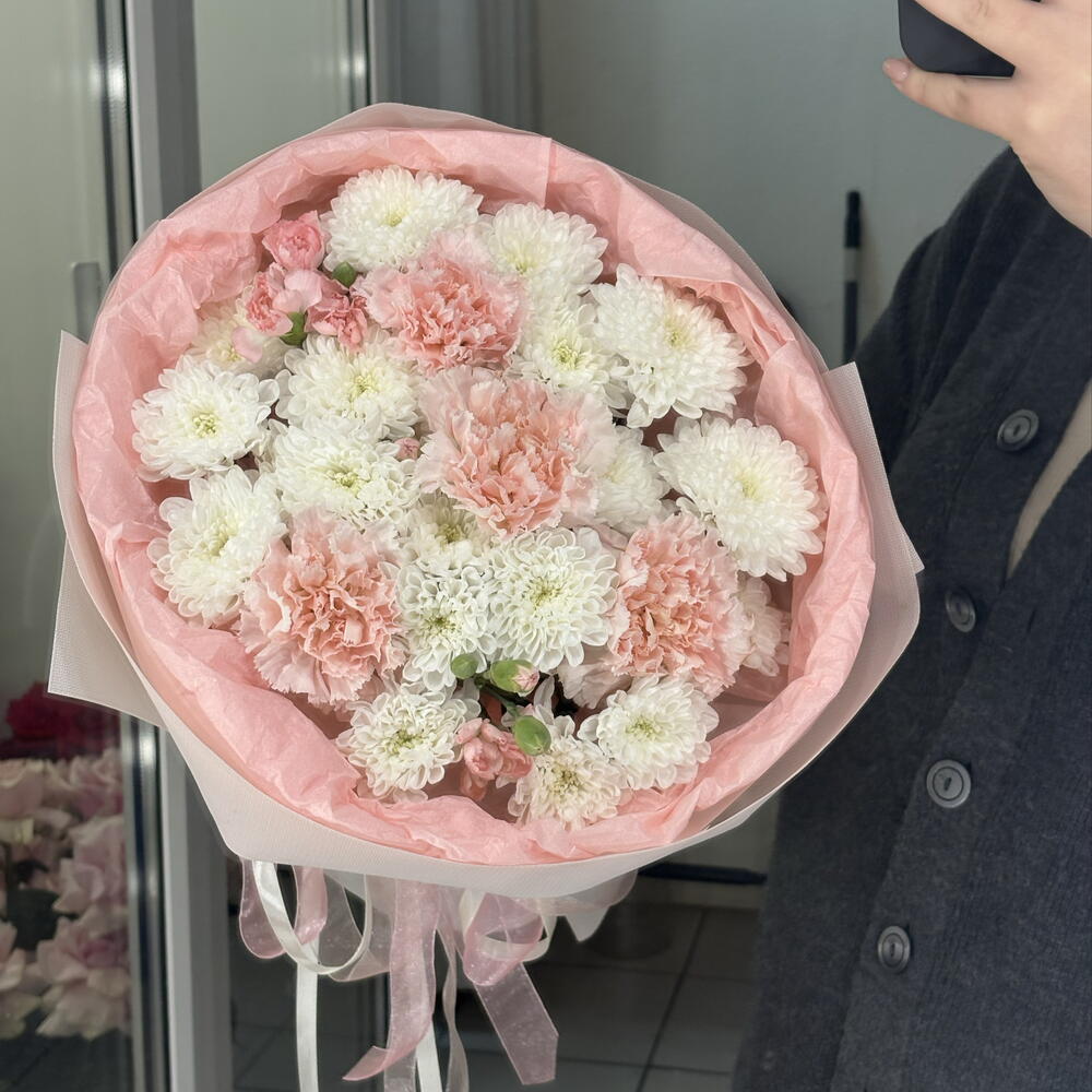 Букет с диантусами