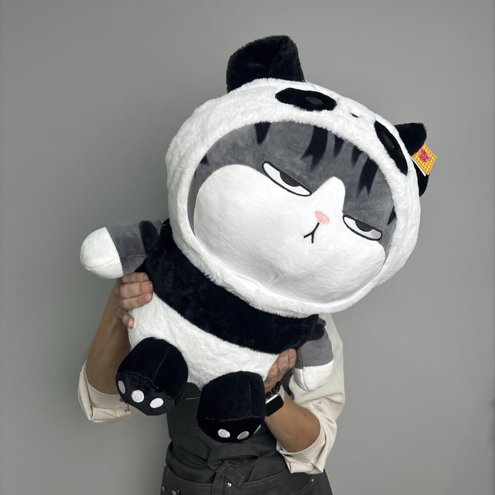 Игрушка кот в капюшоне панды