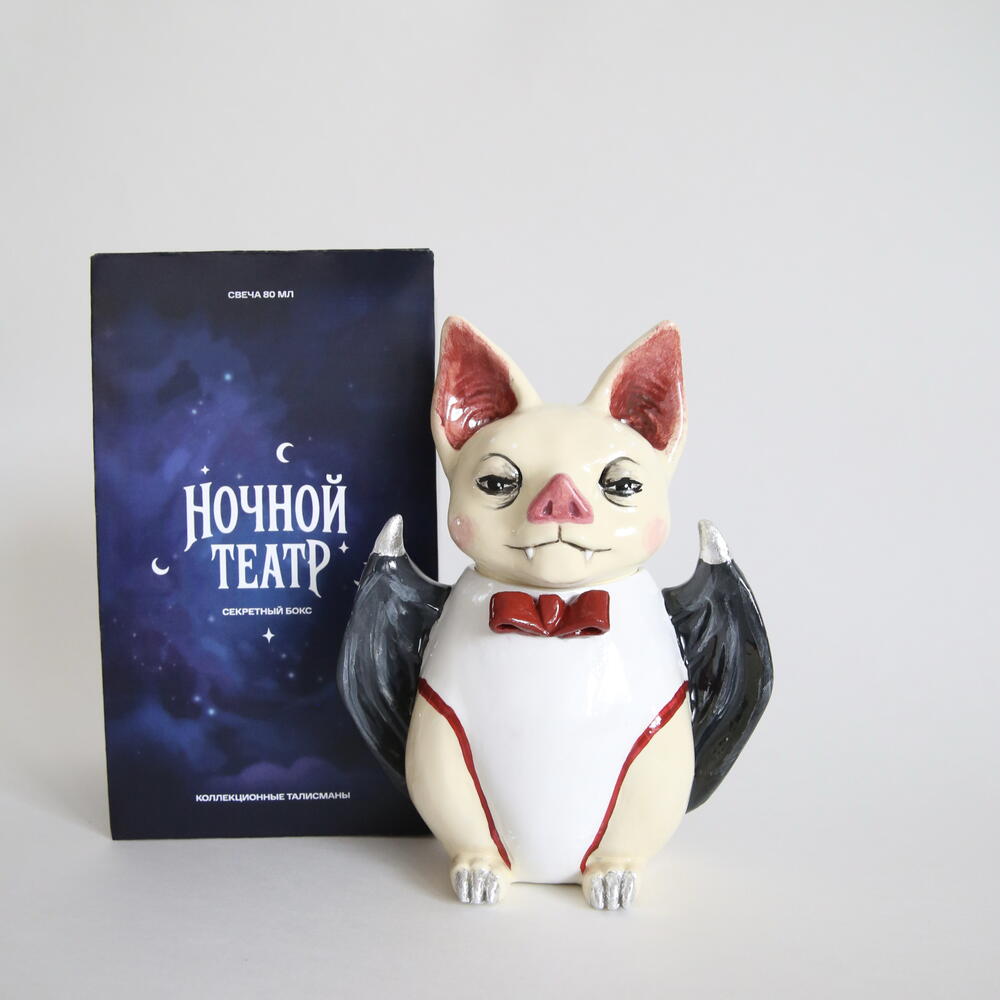 Свеча в подсвечнике летучая мышь, Граф Артист, коллекция «Ночной Театр»