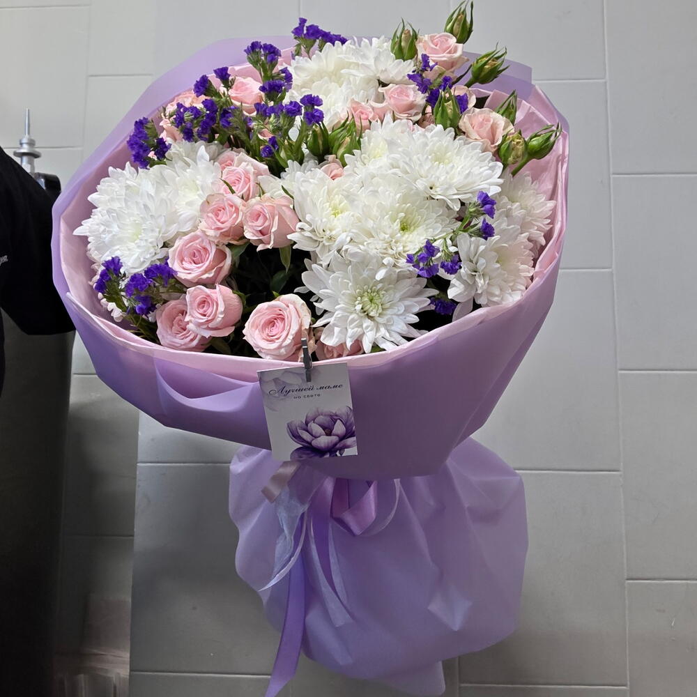 Букет с кустовой розы 🌹