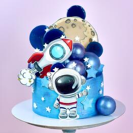 Pastel "Cosmos" para la fiesta infantil