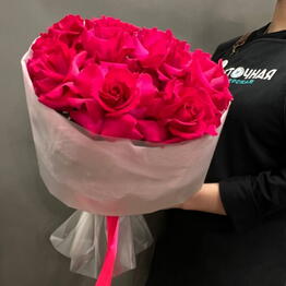 Mono ramo de 11 rosas Rosadas retorcidas- (Art.IBIRR-11)