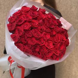 Букет из 51 красной розы