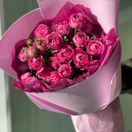 Ramo de rosas Rosadas de Misty Bubbles