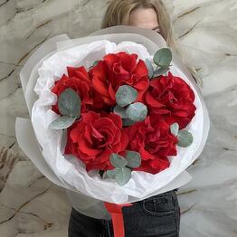 Французские розы с эвкалиптом 💗