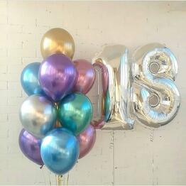 Un montón de bolas "18 aniversario"