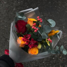 Take the bouquet