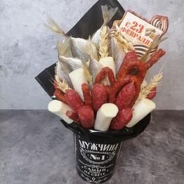 Корпоративный букетик в кружке