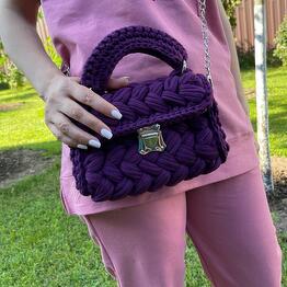Bolso de punto "Malvavisco"