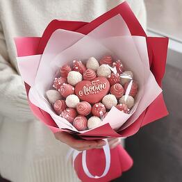 Bouquet of chocolate-covered strawberries "I just love you"