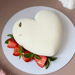 Pastel de mousse"corazón"
