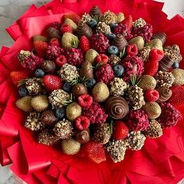 Bouquet of chocolate-covered strawberries Amaryllis XL