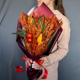 A bouquet of crayfish