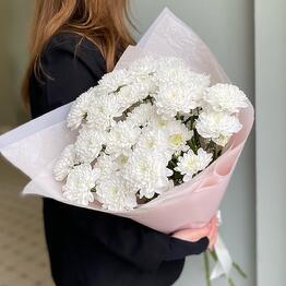 Монобукет из кустовых хризантем