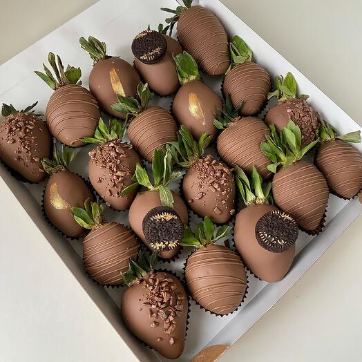 Juego de fresas de Chocolate 60