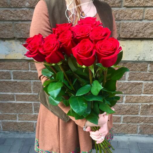 15 red roses 70 cm Ecuador