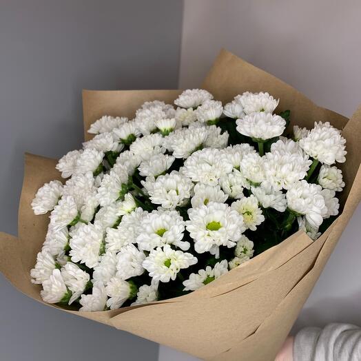 Букет из кружевной хризантемы сантини💕