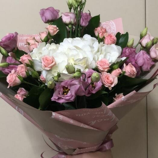 Bouquet with hydrangea