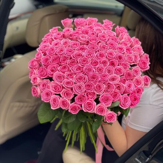 101 роза 60см