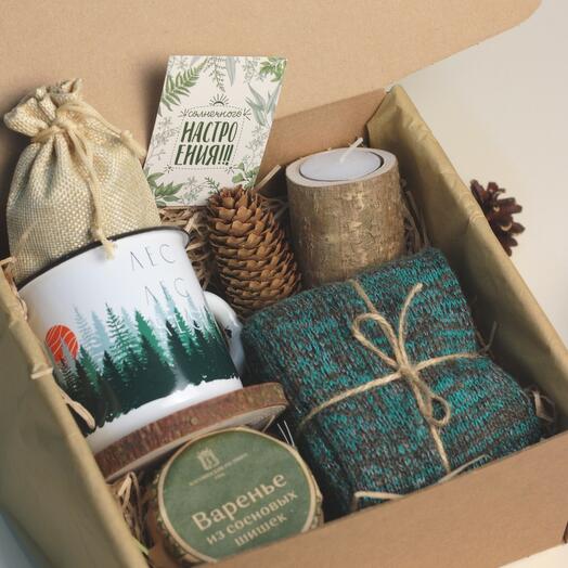 Caja de regalo ecológica" regalos del bosque " white
