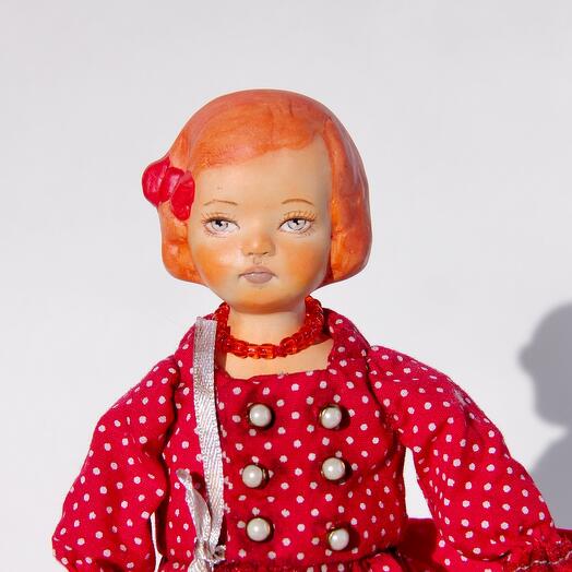 Лялька ручної роботи на ялинку