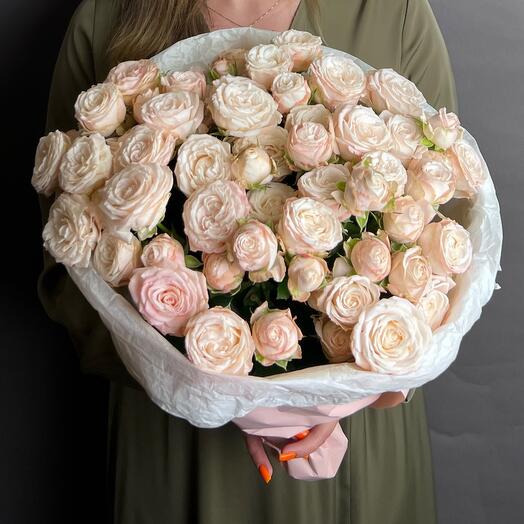 Rosas de peonía rosa suave 15pcs