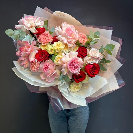 Ramo de lujo con rosas francesas
