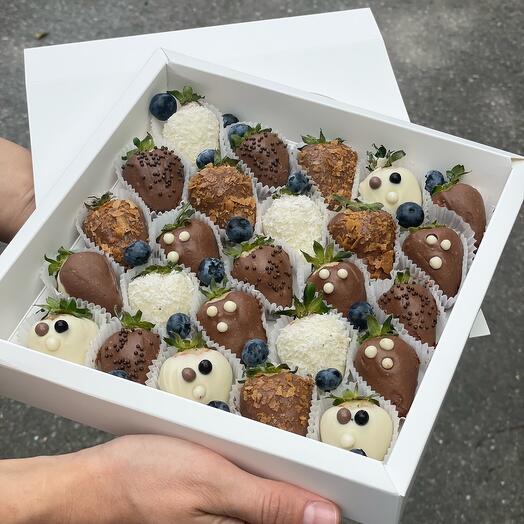«Wedding day» клубника в шоколаде 25 штук свадьба