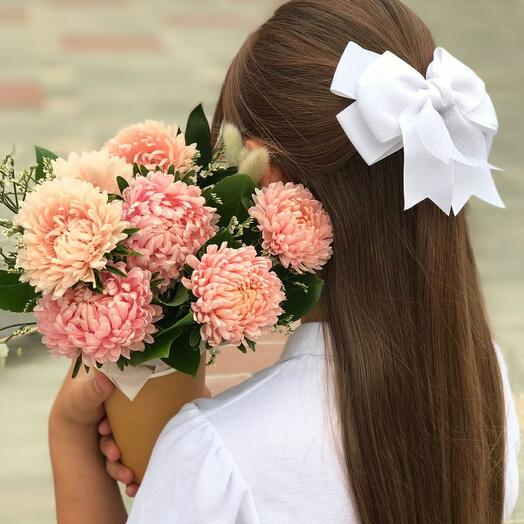 Комплимент розовый из астры