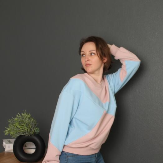 Свитшот оверсайз Нежность