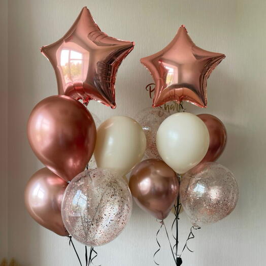 Conjunto de oro rosa