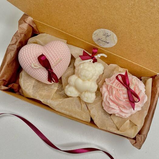 Подарочный набор свечей для любимых