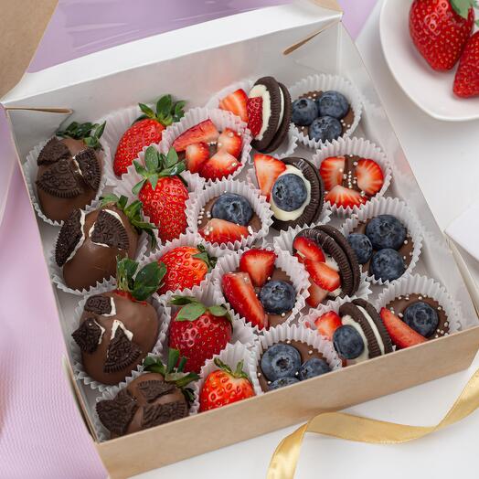 Frutas y bayas en chocolate - "Mi-Mi"