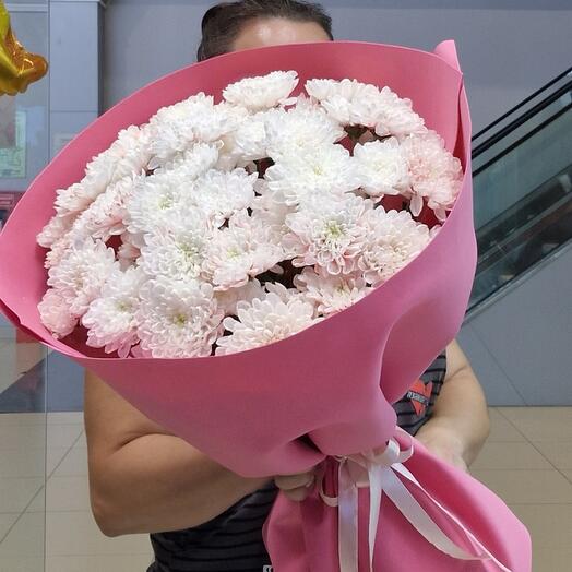 Букет из 9 хризантем