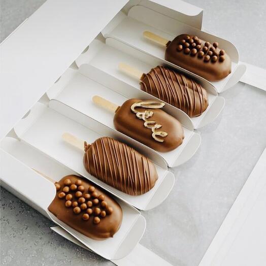 Popsicle mousse "tres chocolates"