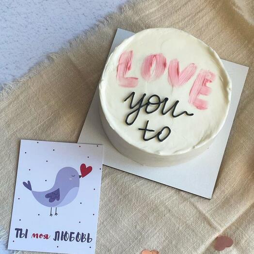 Бенто-торт Love you